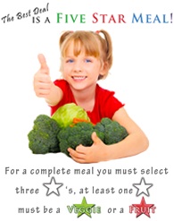 Child with vegetables
